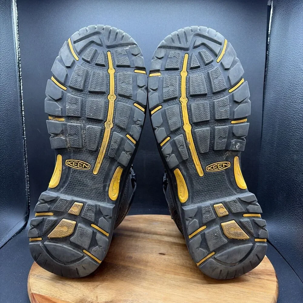 Keen Logandale Mens Size 13 2E Work Boots Black Waterproof EH SR Steel Toe